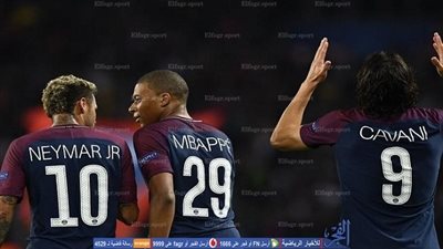 نيمار ومبابي وكافاني يقودون هجوم باريس أمام ليفربول