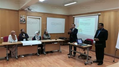 وليد خليل يتفقد العملية التدريبية لبرنامج الساعات المعتمدة بجامعة الفيوم (صور)