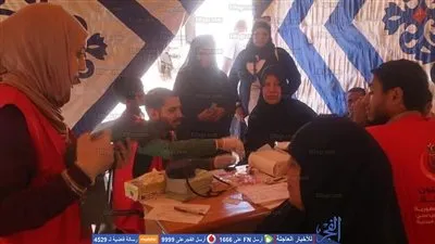 تزاحم أمام مواقع حملة 100 مليون صحة بالبحر الأحمر في يومها الأول (صور)