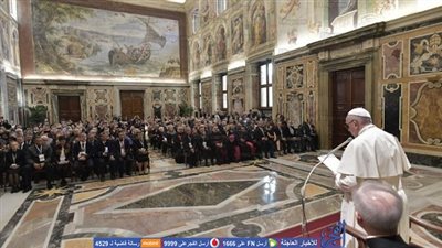 البابا فرنسيس يستقبل المشاركين في مؤتمر 