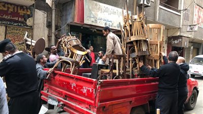  حملة مكبرة لشرطة المرافق لإزالة الإشغالات بالجيزة