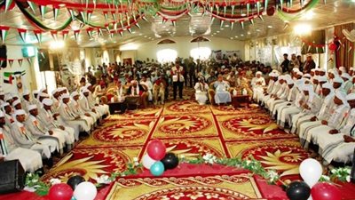 الهلال الأحمر الإماراتي ينظم الزواج الجماعي الـ3 في حضرموت