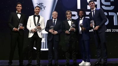 نجوم ريال مدريد يسيطروا على جوائز كرة القدم هذا العام