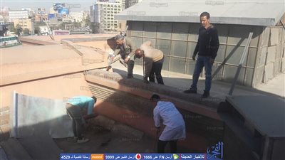المتحف المصري يستكمل أعمال مراجعة الأسقف استعدادًا لموسم الأمطار (صور)