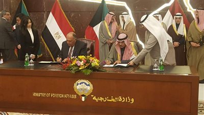 سامح شكري يشهد توقيع عدد من الاتفاقات ومذكرات التفاهم بين مصر والكويت
