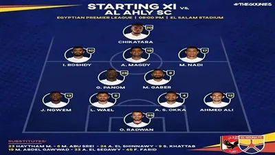 شيكاتارا يقود هجوم الجونة أمام الأهلي