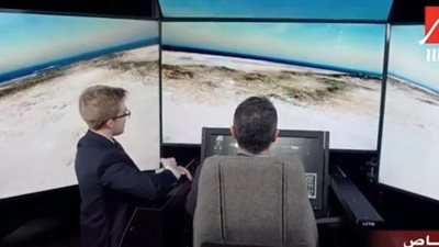 شاهد.. إعلامي مصري يقود المقاتلة الأمريكية F15