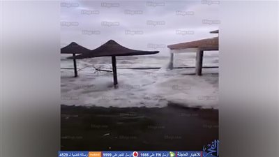 الأمطار توقف حركة الصيد.. وغرق المطاعم البحرية بدمياط 