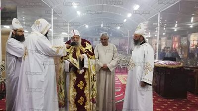 ترقية شماس إلى رتبة الدياكونية بإيبارشية البلينا للأقباط الأرثوذكس (صور)