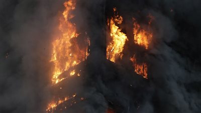 انتداب المعمل الجنائي في حريق شب بأسطوانة غاز بشبرا