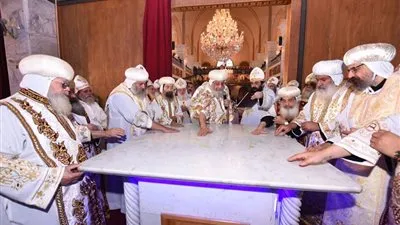 البابا تواضروس يدشن كاتدرائية الأنبا برسوم بالمعصرة (صور)