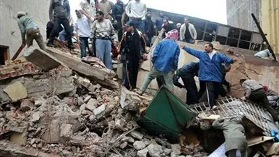 انهيار جزئي بعقارين وحريق.. حصيلة 