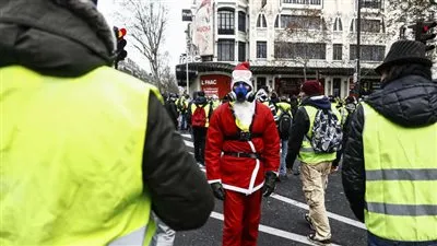 متظاهر يهتف بحياة الأسد وأبيه في باريس (فيديو) 