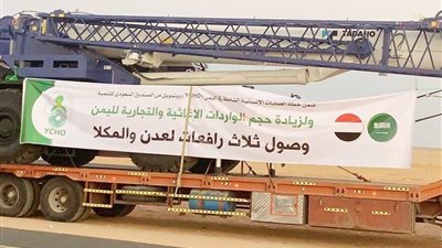 عاجل - المملكة| الرافعات السعودية تصل ميناءي عدن والمكلا