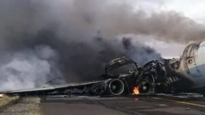 عاجل.. سقوط واحتراق طائرة تقل مسؤولين سودانيين