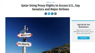 قطر تنكث عهدها مع شركات الطيران الأمريكية