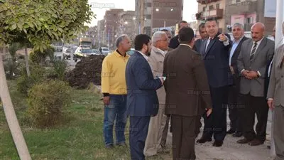 محافظ بني سويف يتفقد أعمال تطوير الميادين والشوارع (صور)