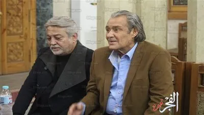  الفيشاوي وأبو رية وعماد رشاد في عزاء محمد القلعاوي (صور) 