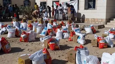 الهلال الأحمر الإماراتي يسير 60 طنا من المواد الغذائية لأهالي اليمن