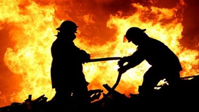 حريق بأحد آبار البترول بمدينة رأس سدر في جنوب سيناء