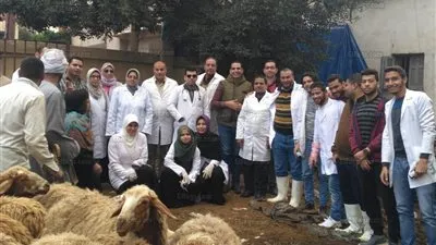 جامعة دمنهور تنفذ قافلة بيطرية بقرية الرحمانية بالبحيرة (صور)