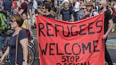 الآلاف يتظاهرون في روما دفاعاً عن حقوق المهاجرين