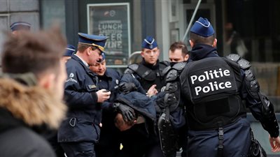 السلطات البلجيكية تعتقل 90 متظاهر