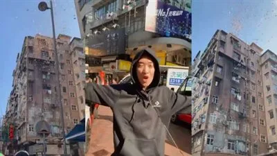 السماء تمطر دولارات في  أحد شوارع الصين (فيديو)