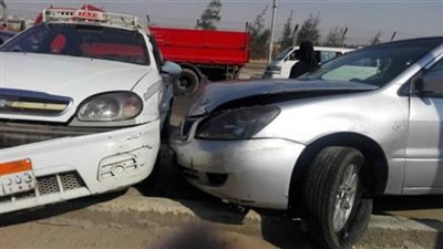 كثافات مرورية أعلى محور 26 يوليو بسبب تصادم سيارتين