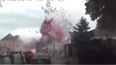 شاهد.. انفجار ضخم  يهز مدينة أمريكية 