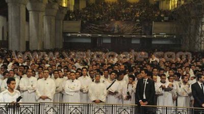 البابا تواضروس في تسبحة كيهكية مع الشباب 27 ديسمبر