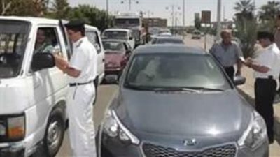 تحرير 4500 مخالفة مرورية متنوعة بالجيزة