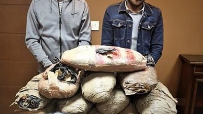 سقوط عاطلين وبحوزتهم 30 كيلو بانجو وسلاح ناري بالدقهلية