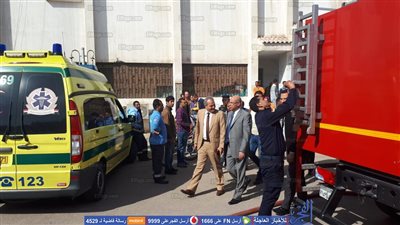 مدير أمن البحر الأحمر يصل موقع حريق سكن التمريض بمستشفى الغردقة العام (صور)