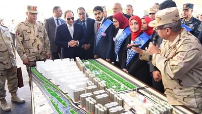 الرئيس السيسي يفتتح مشروع الإسكان 