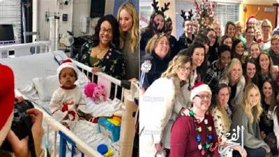 جنيفر لورانس تحتفل بأعياد الكريسماس بمستشفى للأطفال بكنتاكي (صور) 