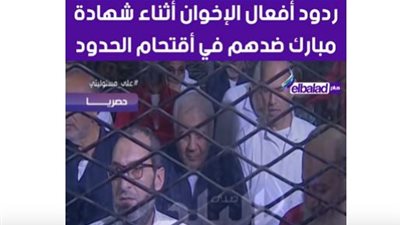 شاهد.. ردود فعل قيادات جماعة الإخوان الإرهابية أثناء شهادة 