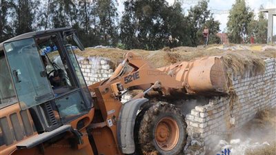 إزالة ٢١٣٩ حالة تعدى على الأراضي الزراعية في كفرالشيخ (صور)