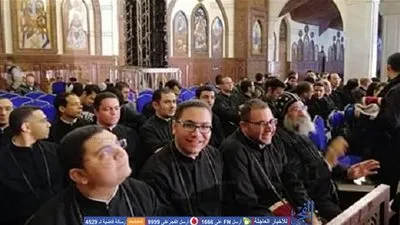 وصول خورس الكلية الإكليريكية لقيادة التسبيح الشبابي في سينرجيا 2 بالكاتدرائية المرقسية