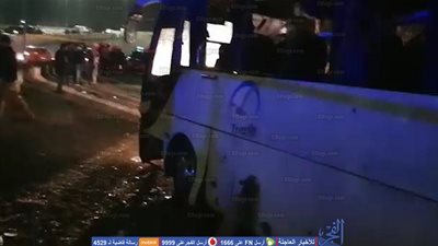 أول فيديو من حادث انفجار أتوبيس سياحي بالهرم