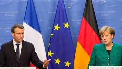 ماكرون وميركل يدعوان لوقف إطلاق النار شرق أوكرانيا