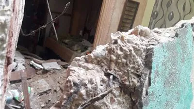 انهيار سقف حجرة عقار في الإسكندرية 