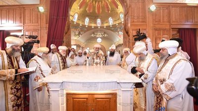  تدشين كنيسة دير الشهيد مار بقطر بالخطاطبة (صور)