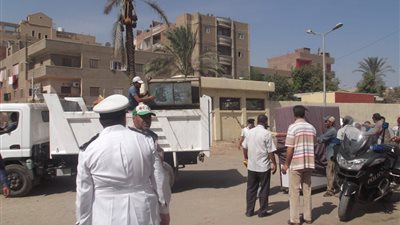 رفع 170 حالة إشغالات بالمنطقة الأثرية في الهرم