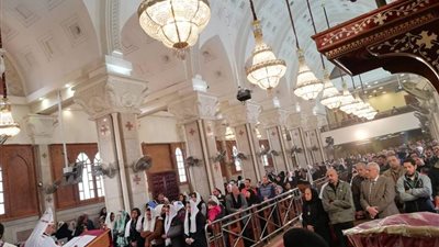 في الذكري السنوية لهم.. وضع حجر الأساس لكنيسة شهداء حلوان (صور)