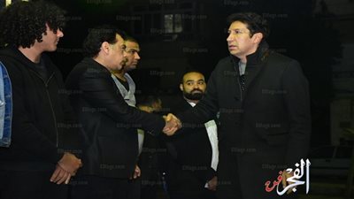 حميد الشاعري وعدوية وهاني رمزي وراندا البحيري في عزاء والدة عصام كاريكا