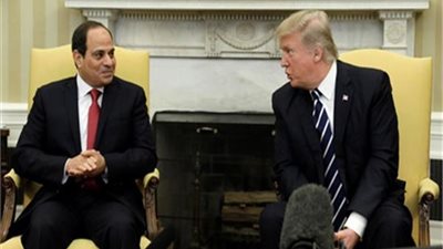 ترامب والسيسي يبحثان تطورات الأوضاع في الشرق الأوسط