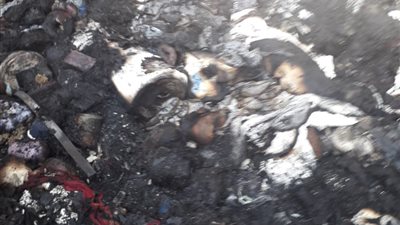 ندب المعمل الجنائي لبيان أسباب نشوب حريق مصنع نسيج شبرا الخيمة (صور)