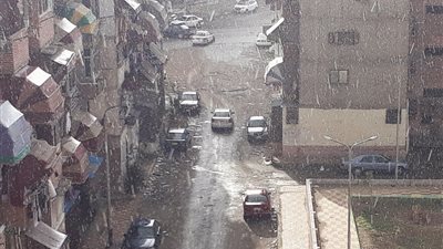 عاجل.. سقوط غزير للأمطار في بورسعيد (صور) 