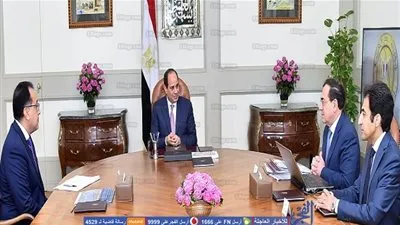 الرئيس يجتمع مع رئيس الوزراء ووزير البترول‎